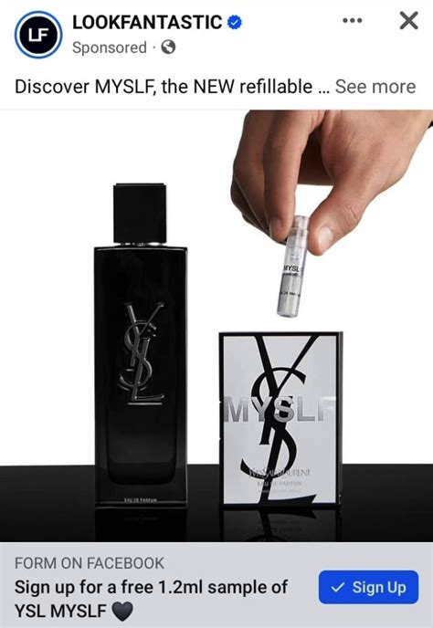 ysl myslf sample|ysl samples for free.